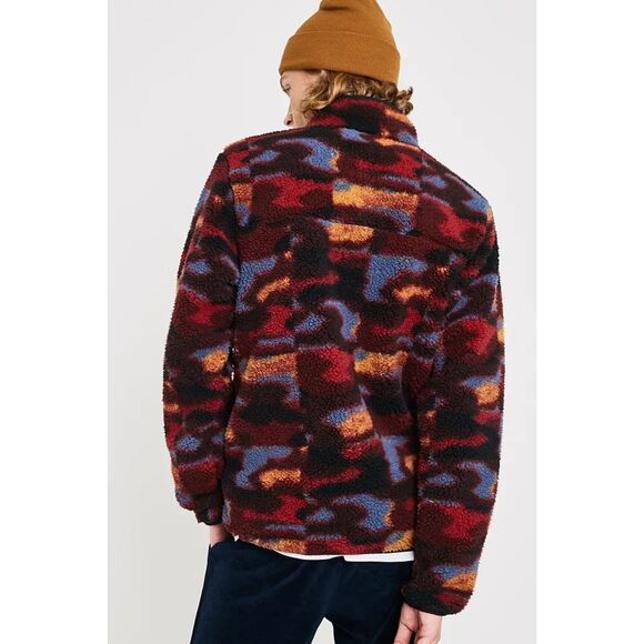 Columbia Mountainside Multicolor Heavyweight Fleece Jacket Top   Mens Size Large - Picture 9 of 13